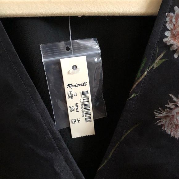 NWT Madewell Silk Organza Wrap Top - Picture 7 of 8